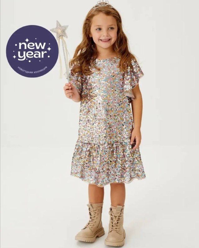 Праздничное платье детское, размер 110 5