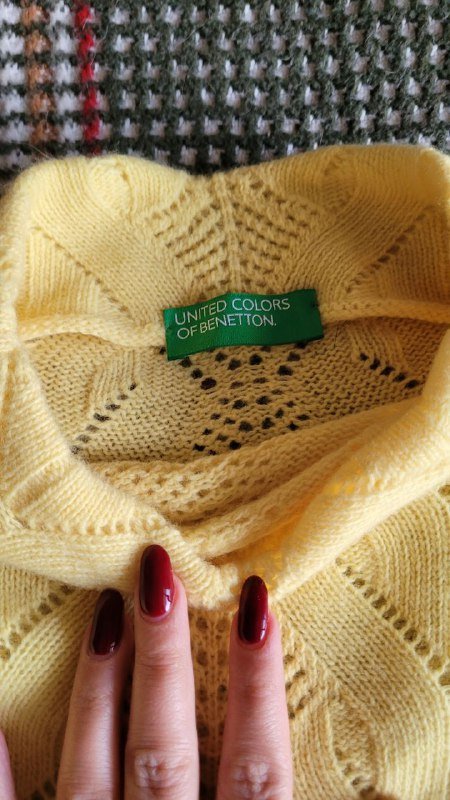 Тёплый жёлтый свитер женский S/M 2