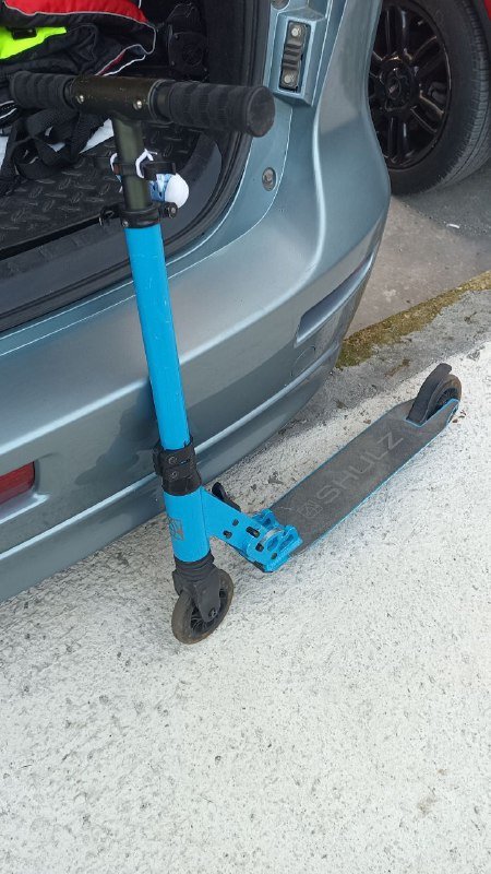 Складной самокат Shulz 120 голубой городской 2