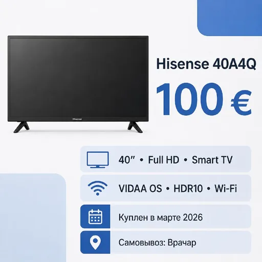 телевизор Hisense 40A4Q 40 дюймов Smart TV