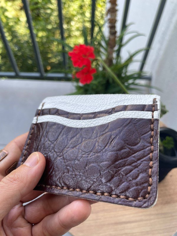 Двухсторонние кожаные кошельки для карточек и денег 8