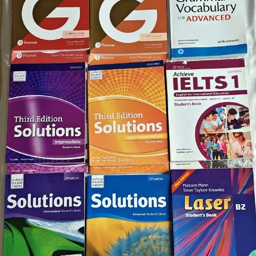 Учебники по английскому, Solutions, Laser, IELTS