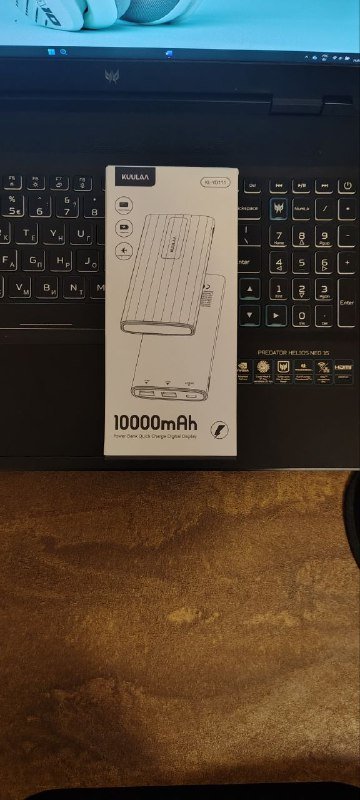Повербанк Kuula 10000mAh 22,5W, 3 роз'єми, новий