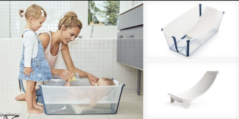 Складная ванночка Stokke Flexi Bath с вставкой для новорождённого 3