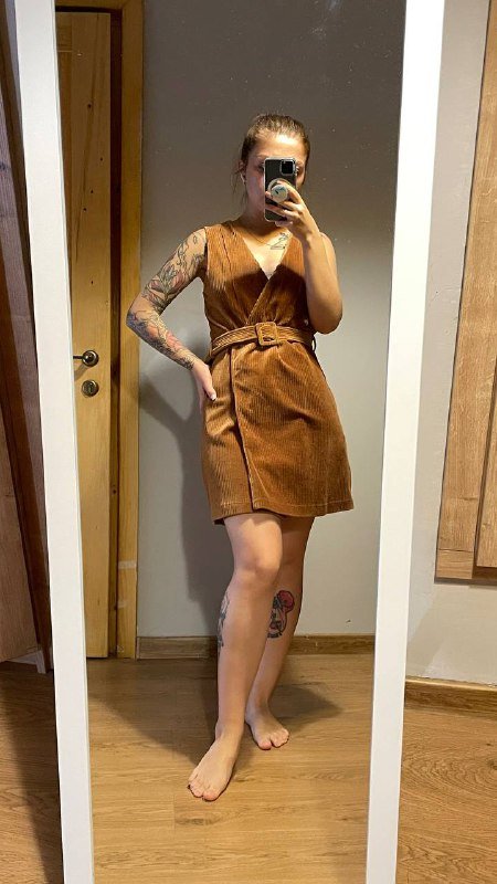 Сарафан вельветовый mango