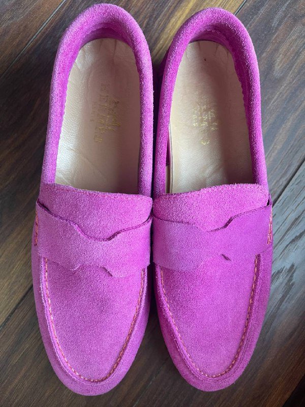 Лоферы из натурального замша, размер 39