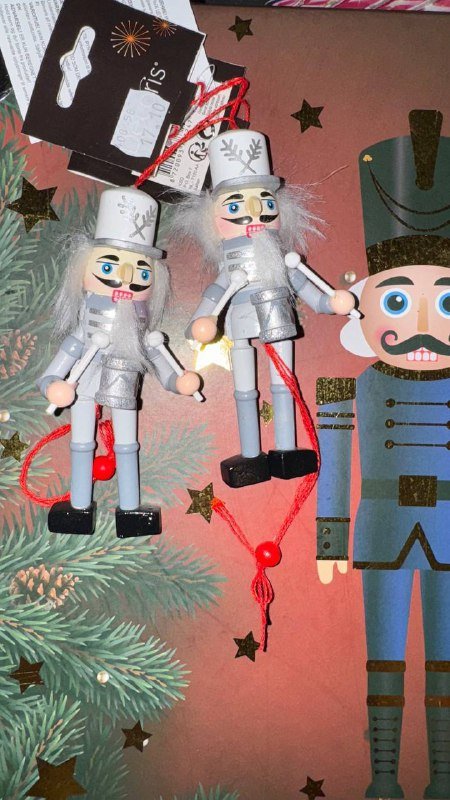 Новогодняя елка, новогодние мешки, текстильная елка, деревянный щелкунчик 9