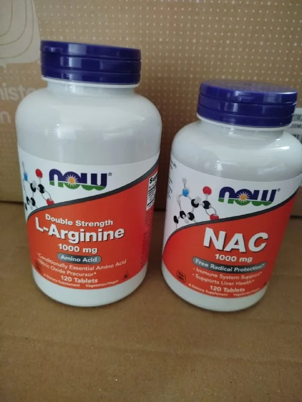 L-Arginine и NAC NOW 1