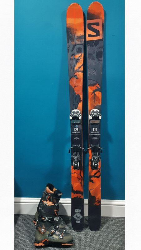 Лыжи Salomon Q98, крепления, ботинки Salomon Quest 880