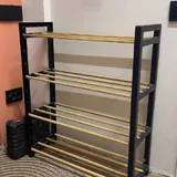 Обувницы, черная и с деревянными полочками 5