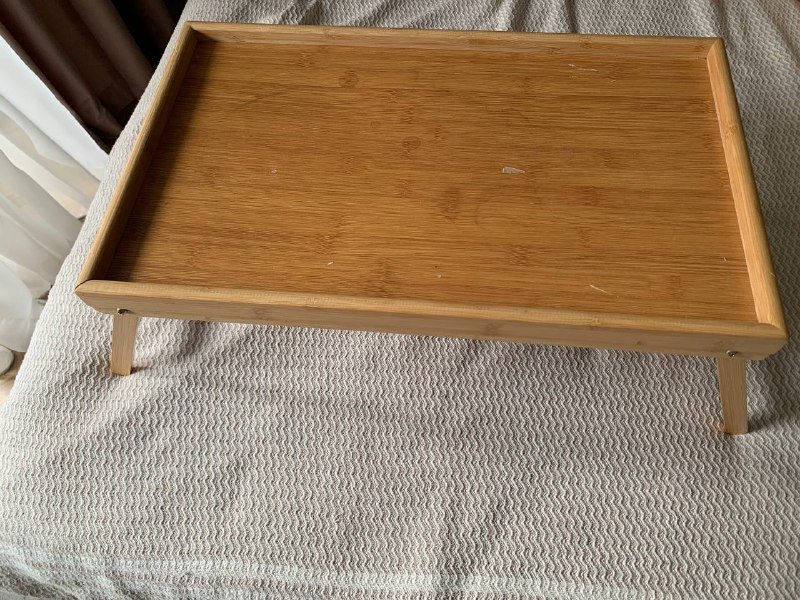 Складной деревянный столик поднос 50x30 см