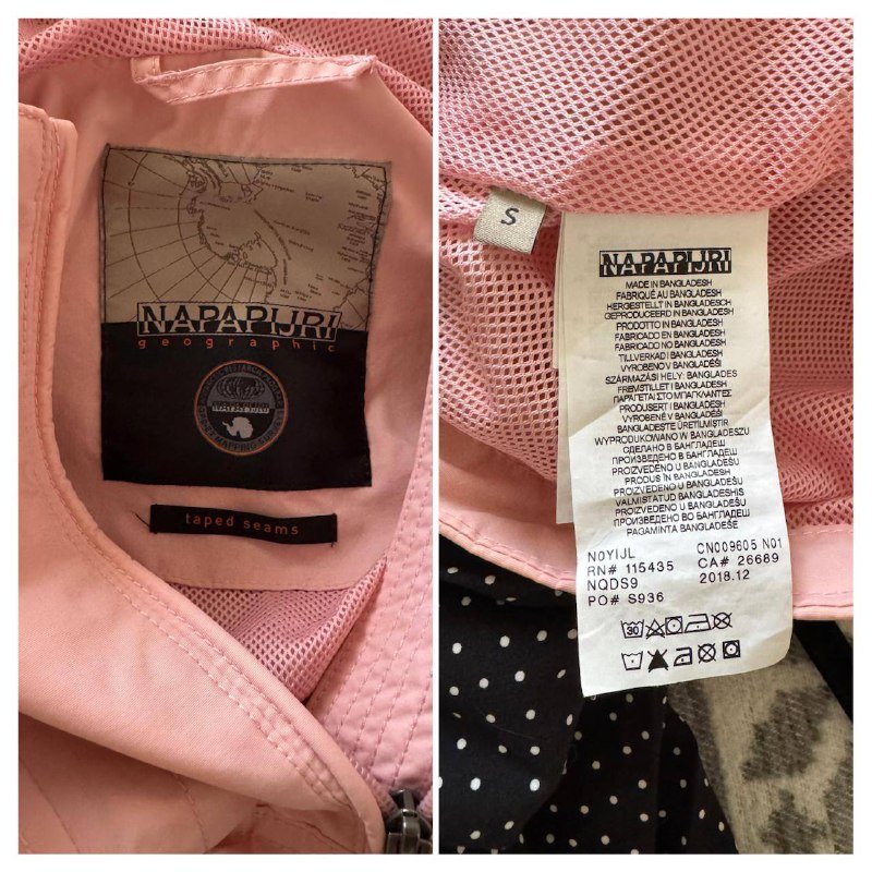 Анорак женский Napapijri розовый размер S 4