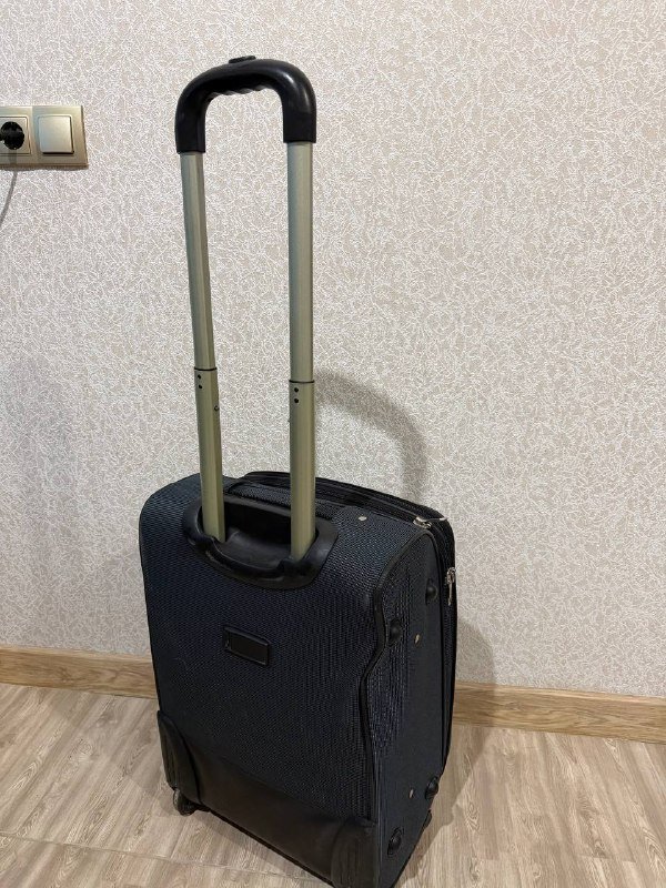 Чемодан на колёсах тканевый 3