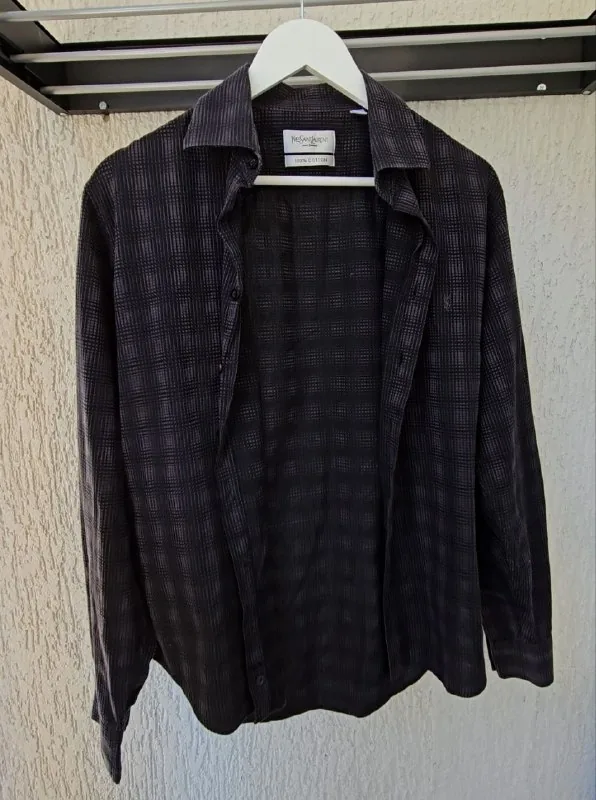 Винтажная рубашка Yves Saint Laurent 1