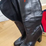 Красные ботинки, кожаные сапоги, кроссовки Nike 2