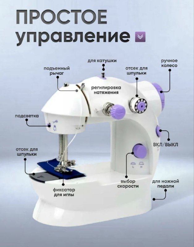 RGB клавиатура в виде печатной машинки, мини швейная машинка 2