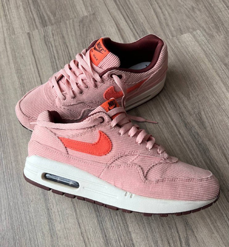 Кроссовки Nike Air Max 1 Premium Coral Stardust Corduroy, размер 41