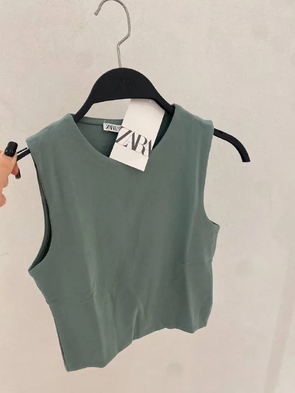Базовая майка топ Zara 1