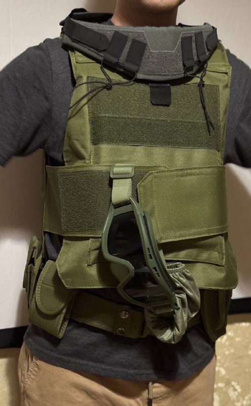 Жилет, пояс, очки, защита шеи для страйкбола 3