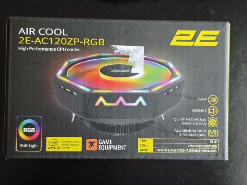 Материнская плата P8H61-M LE/USB3, процессор I5-3330, оперативная память 16ГБ DDR3, видеокарта RX 460 4GB, куллер Intel, куллер 2E-AC120ZP-RGB 9