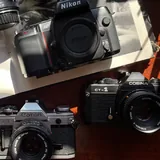 Плёночные фотоаппараты Praktica, Canon, Cosina, Nikon 2