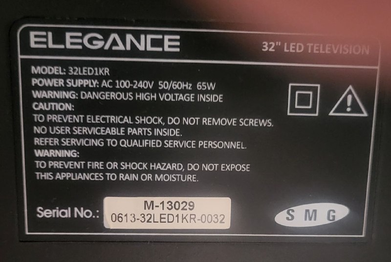 Телевизор Elegance 32" 2