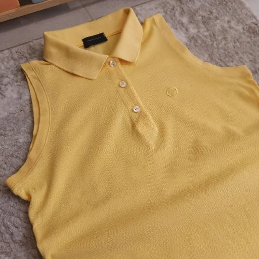 Жёлтое поло без рукавов Sergio Tacchini