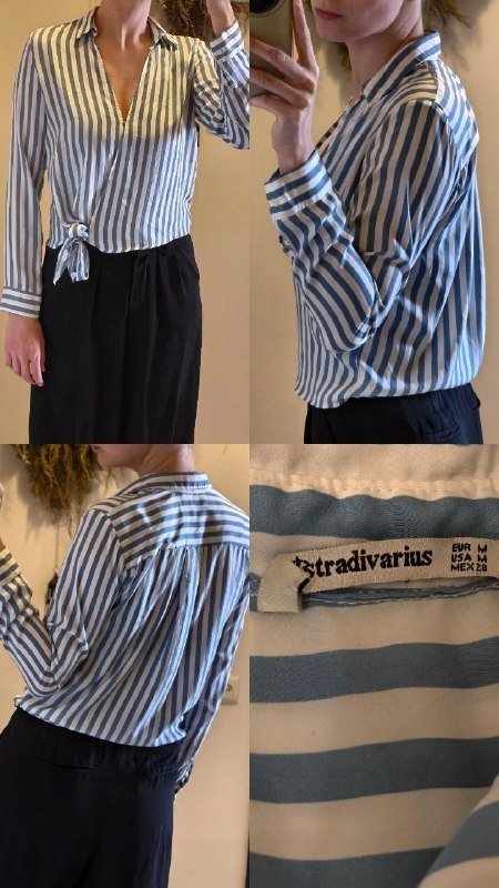 Полосатая блузка Stradivarius размер M 28