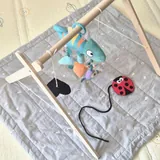 Детская стойка Монтессори с фетровыми карточками 3