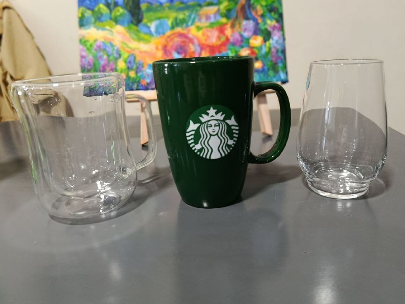 Три кружки разного типа