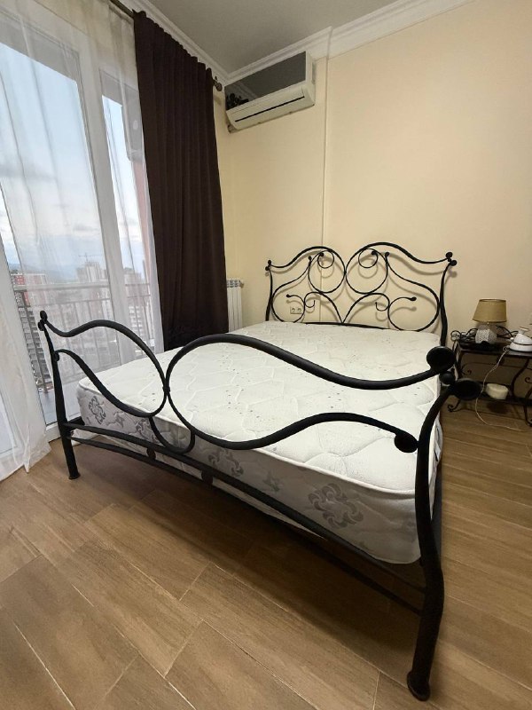Кровать металлическая 160 на 200 Belux с матрасом Duson