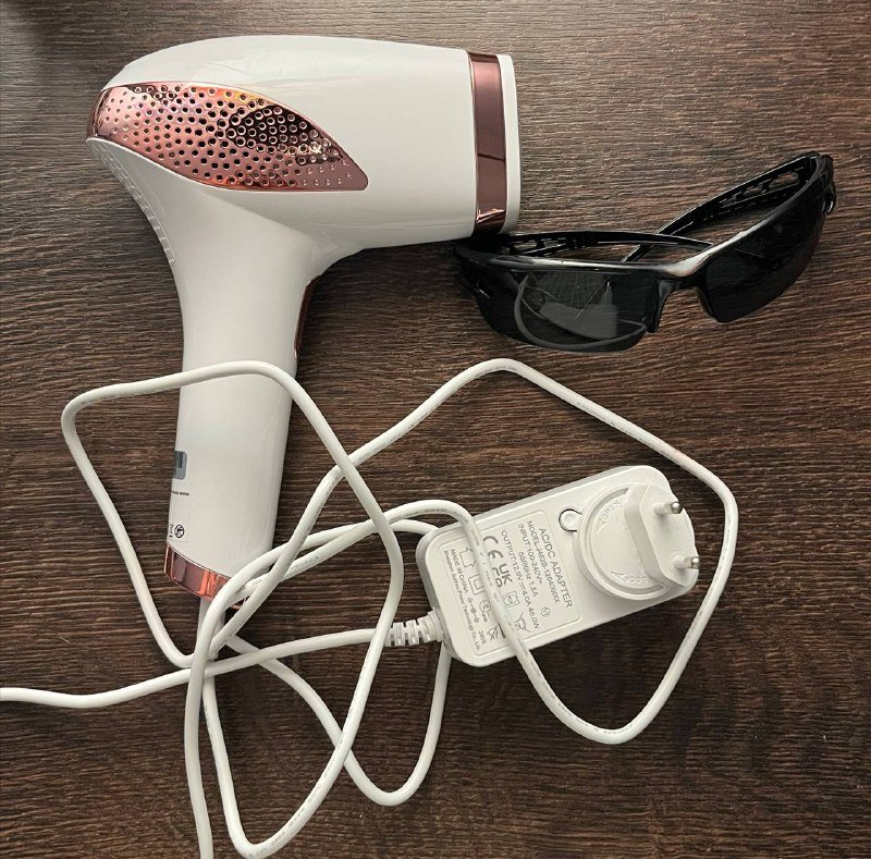 Фотоэпилятор beauty bang IPL с насадкой и очками 3