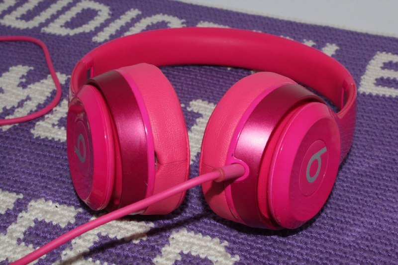 Проводные наушники Beats solo 2 pink 6