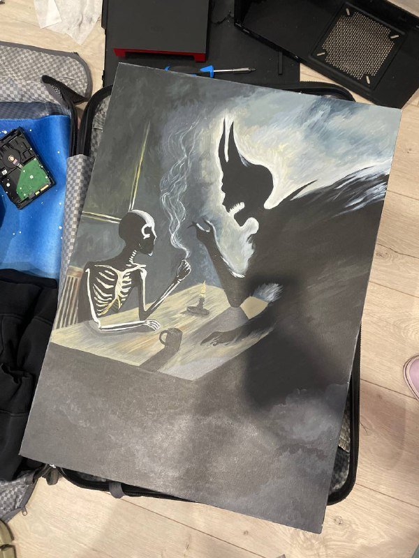 Картина акрилом на холсте