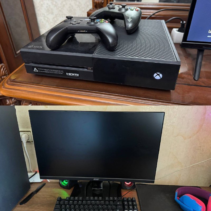 Монитор Acer KA242Y, Xbox One Fat 500GB, клавиатура Zet gaming Blade PRO