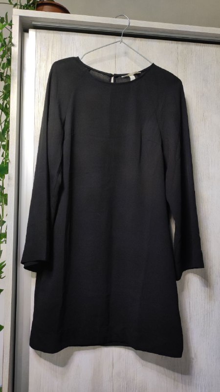 Платье из кожзама, женский комбинезон, чёрное платье H&M 3