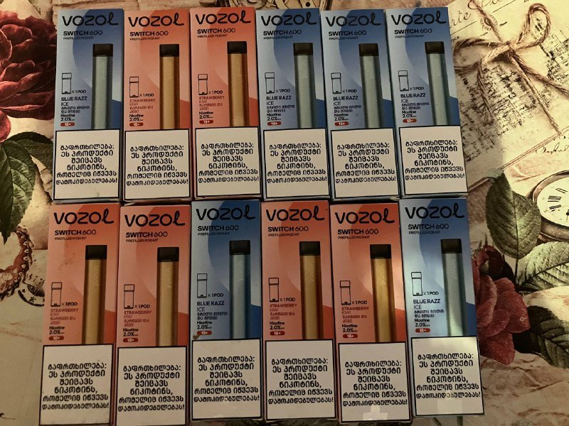 Vozol Switch 600 электронные испарители 12 шт