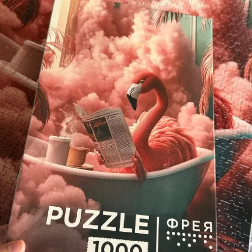 “Flamingo Relaxation” puzzle, 1,000 pieces