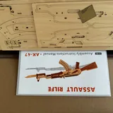 Деревянный 3D конструктор АК-47 4