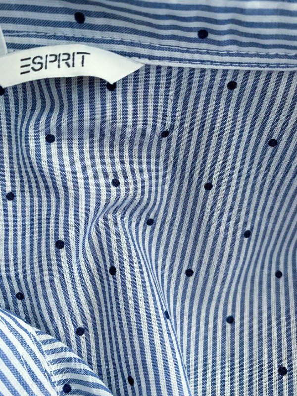 Длинная рубашка-туника бело-голубая полоска XXL 5