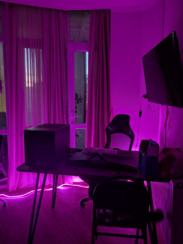 Гибкий неон голубой, розовый, фиолетовый 5 метров 4