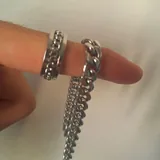 Мужская цепочка, кольцо titanium 2
