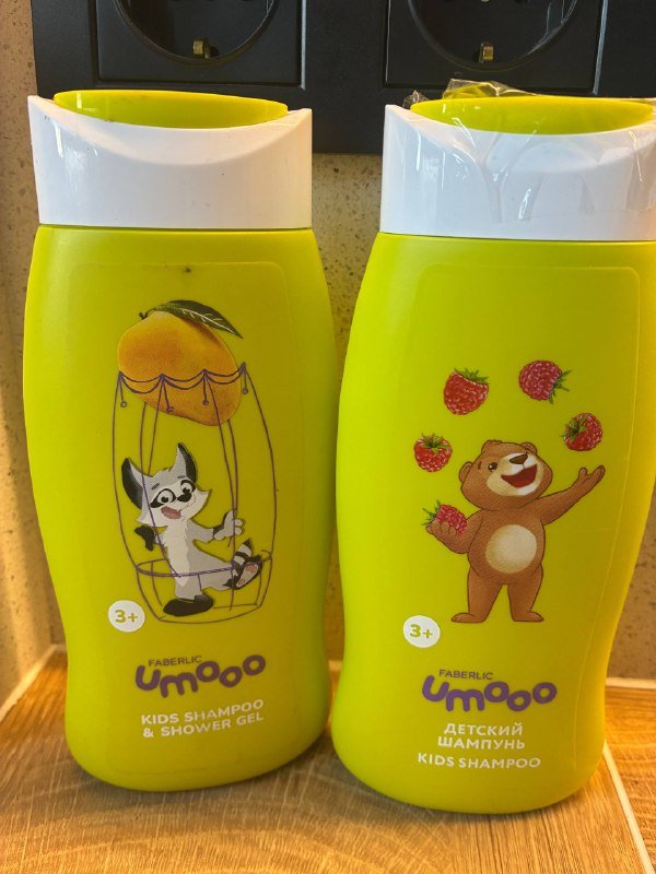 Детский шампунь и гель для душа 3