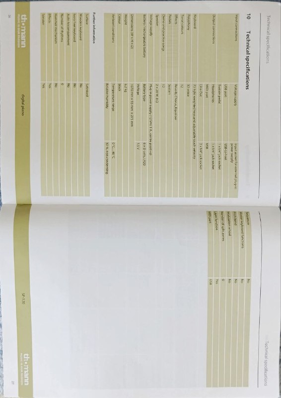 Цифровое пианино Thomann SP-120 4