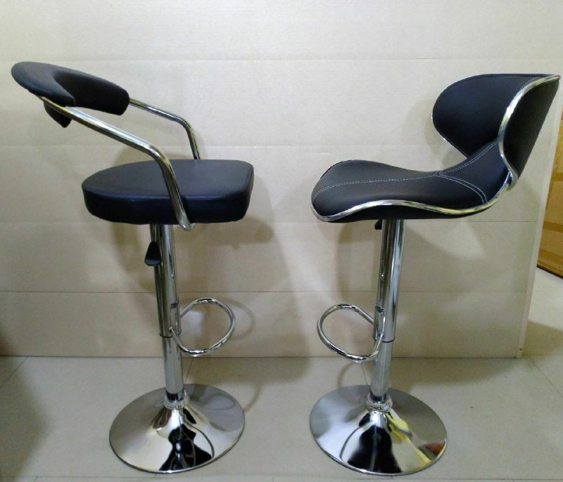 Барные стулья двух типов с регулировкой высоты, мягкие 2