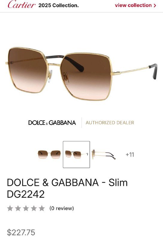 Очки Dolce&Gabbana с чехлом