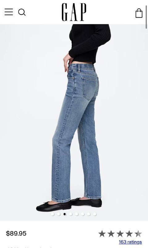 Джинсы Gap ‘90s straight, 25 размер