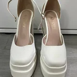Белые туфли, зеленые туфли, босоножки Dr. Martens 1