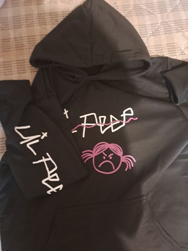 Худи и футболка с принтами размер L