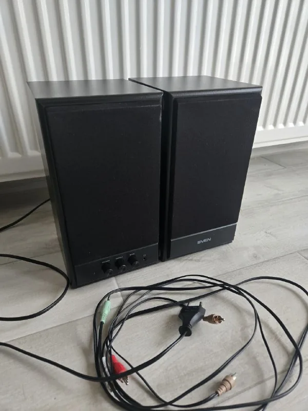 Колонки Sven SPS-702, цепь на автомобиль, зарядка HP 1